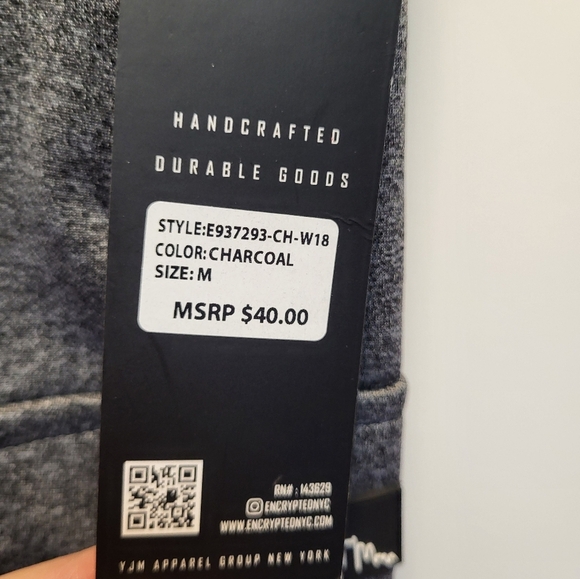 NWT Womens Encrypted Charcoal Joggers with Utility Pockets Tapered Fit - Size M - Picture 5 of 6